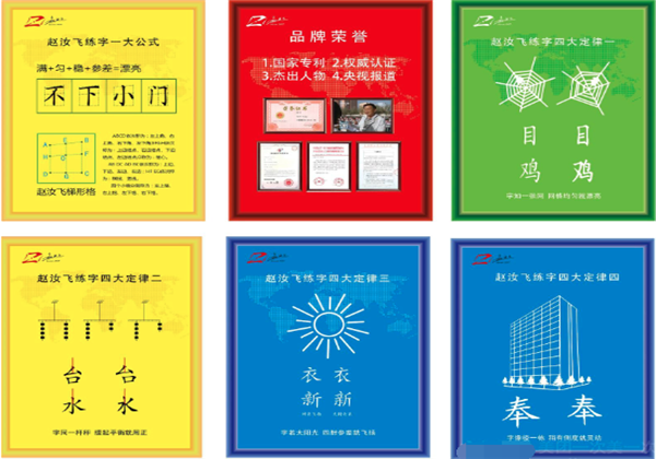 赵汝飞练字